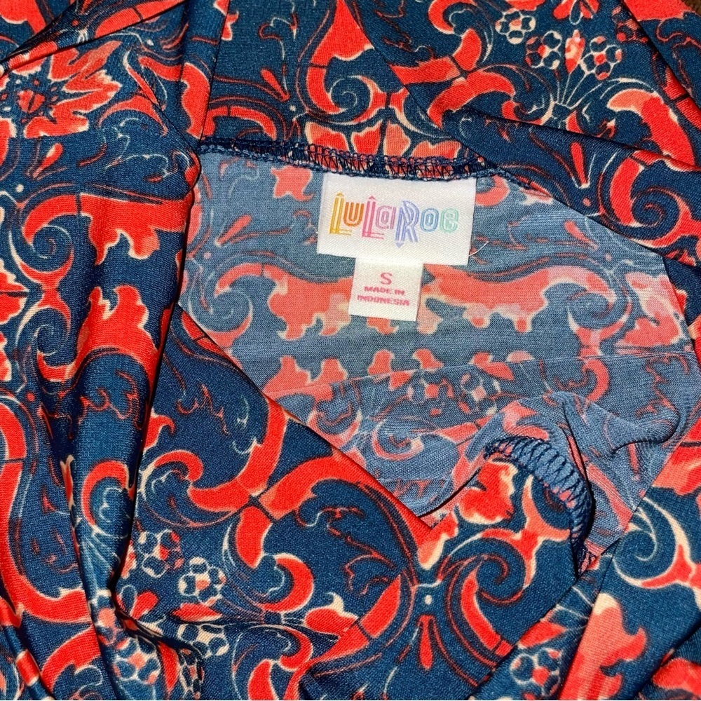 LulaRoe MAXI Dress/ Skirt Small Blue and Red Design Floor Length - Picture 4 of 4